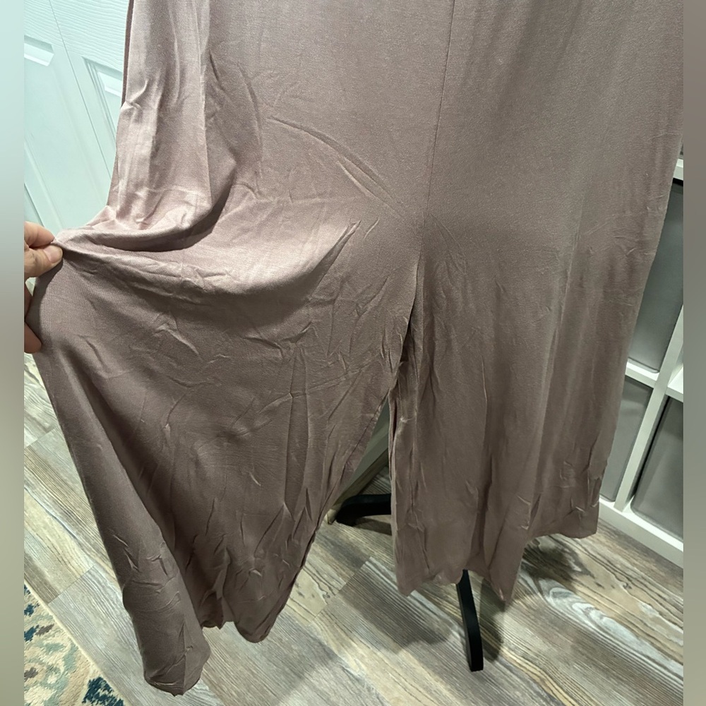 Easel Mauve/Mocha Wide Leg Jumpsuit - Picture 4 of 8